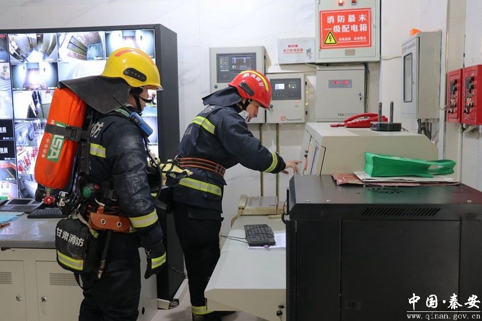 秦安县消防救援大队联合多部门开展高层建筑灭火救援-