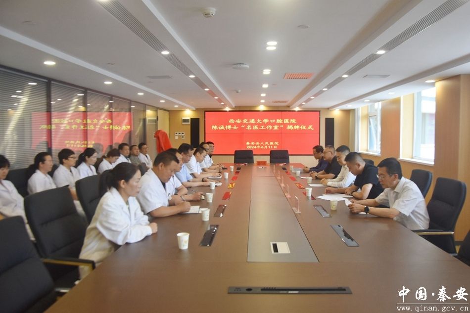 秦安县举行陈诚博士"名医工作室"揭牌仪式